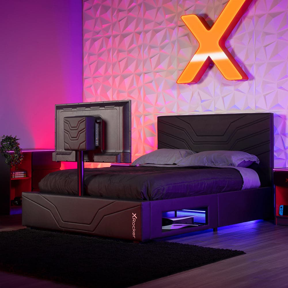 Oracle Gaming Bed with TV Mount, Full - X Rocker