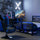 Basecamp Gaming Bed with TV Mount, Black, Full - X Rocker