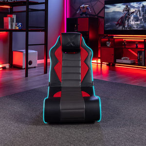 Flash LED 2.0 Audio Gaming Chair, Red/LED - X Rocker