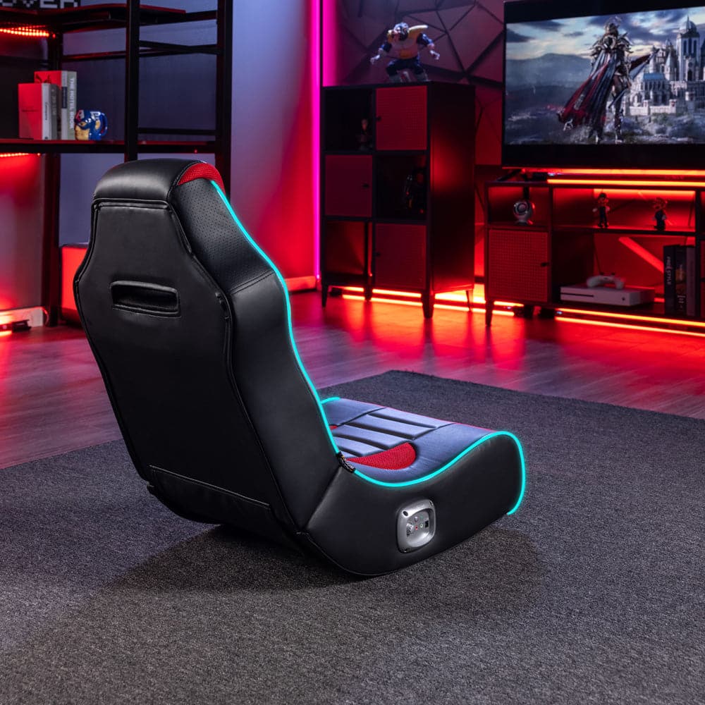Flash LED 2.0 Audio Gaming Chair, Red/LED - X Rocker