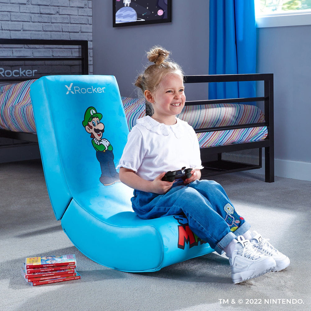 X Rocker Super Mario™ Pose Floor Rocker - Luigi - X Rocker