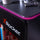 Carbon-Tek End Table with Wireless Charging and LED Lights - X Rocker