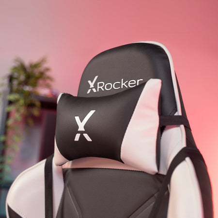 Agility PC Gaming Chair, Black/White - X Rocker