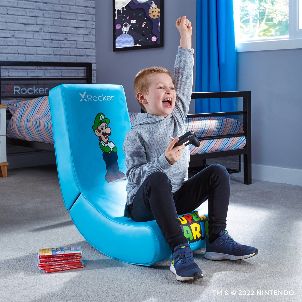 X Rocker Super Mario™ Pose Floor Rocker - Luigi - X Rocker