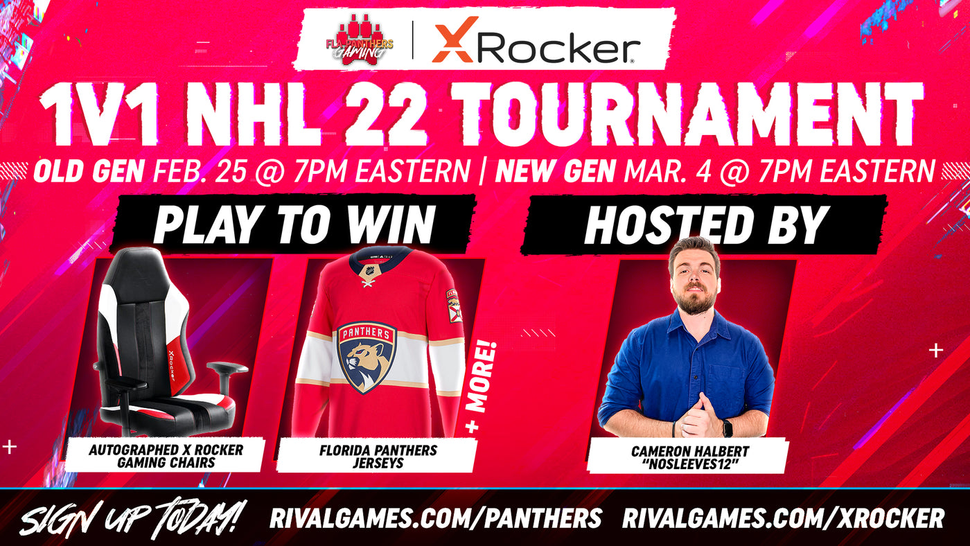 FLORIDA PANTHERS AND X ROCKER TEAM UP TO HOST NHL 22 TOURNAMENT