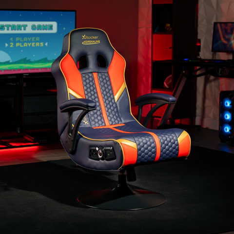Adrenaline Gaming Chair with Speakers