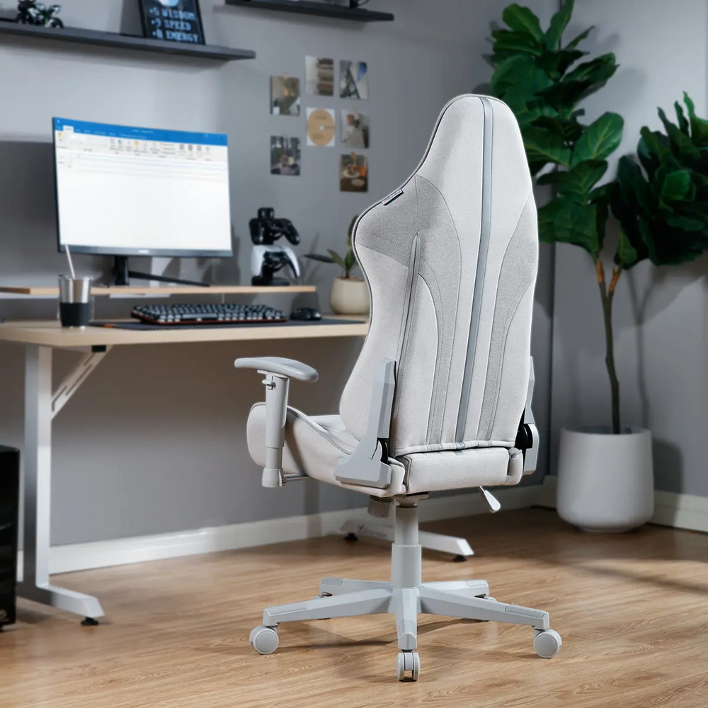 Mysa Office Gaming Chair, Gray, Gray Base - X Rocker