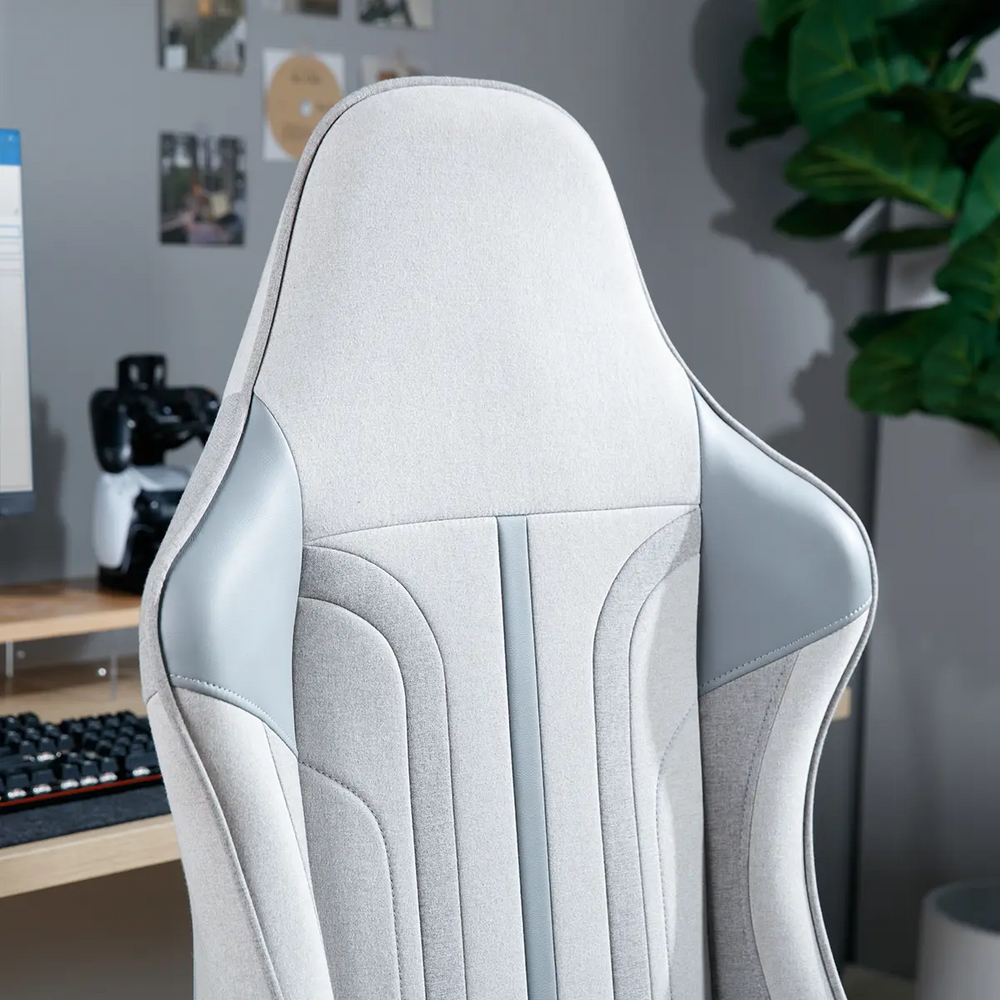 Mysa Office Gaming Chair, Gray, Gray Base - X Rocker