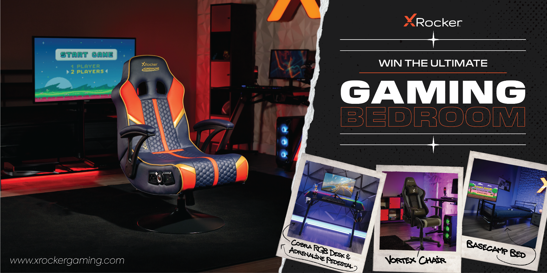 x rocker gaming ultimate gaming bedroom sweepstakes