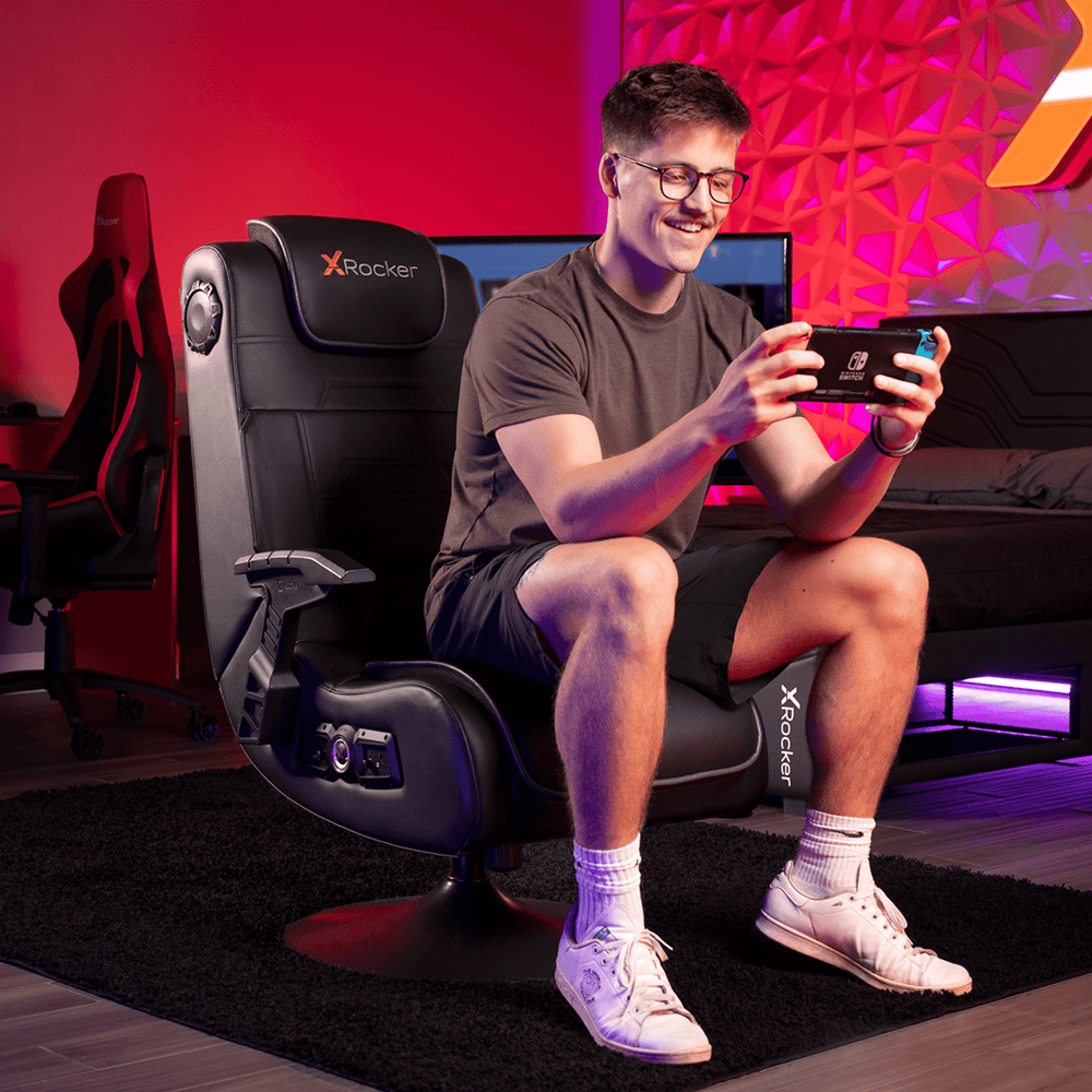 Pro Series 2.1 Pedestal Gaming Chair, Black - X Rocker